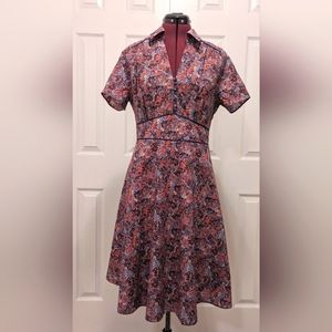 Liberty of London Floral Short Sleeved Dress US 8